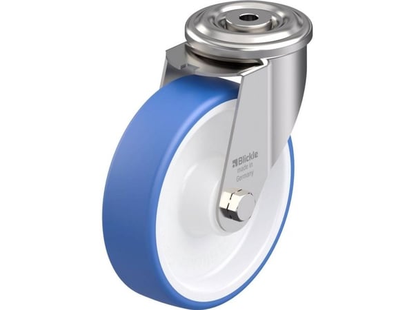 Blickle 942126 LEXR-POTHS styrhjul i rostfritt stål, hjuldiameter 160 mm, bärförmåga (max) 300 kg, 1 st