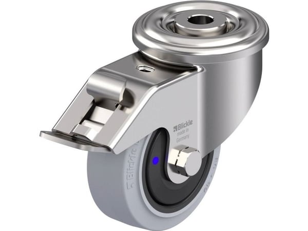 Blickle 945723 LEXR-POEV 80XKF-FI-SG Ohjauspyörä ruostumatonta terästä Pyörän halkaisija: 80 mm Kantavuus (max.): 140 kg 1 kpl