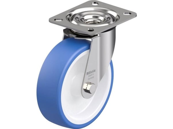 Blickle 942096 LEX-POTHS 125G Ohjauspyörä ruostumatonta terästä Pyörän halkaisija: 125 mm Kantavuus (max.): 150 kg 1 kpl