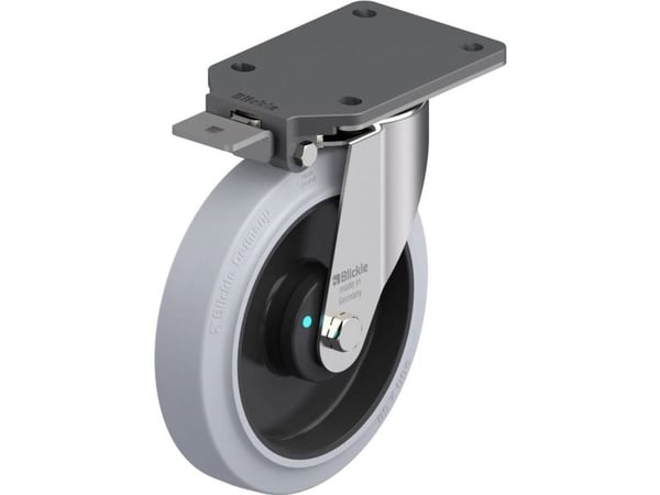 Blickle 439331 LEX-POEV 200KAD-IS-SG Ohjauspyörä ruostumatonta terästä Pyörän halkaisija: 200 mm Kantavuus (max.): 300 kg 1 kpl