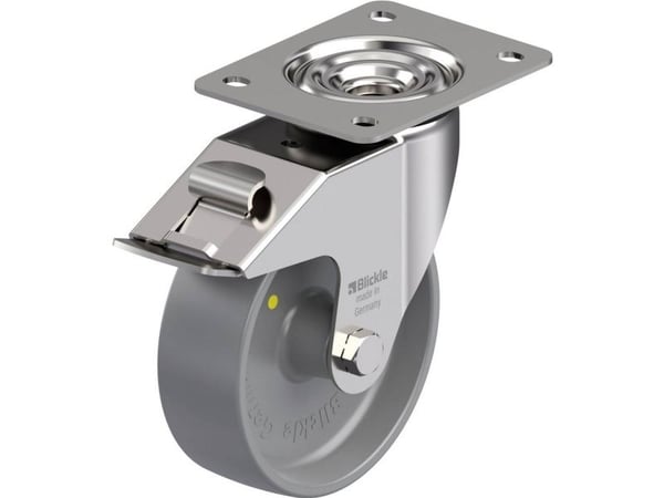 Blickle 945710 LEX-PO 150G-FI-ELS styrhjul i rostfritt stål, hjuldiameter 150 mm, lastkapacitet (max.) 300 kg, 1 st Blickle 945710 LEX-PO 150G-FI-ELS styrhjul i rostfritt stål, hjuldiameter 150 mm, lastkapacitet (max.) 300 kg, 1 st