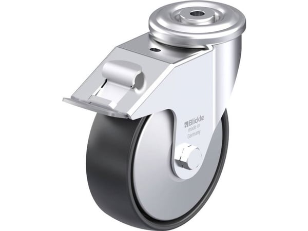 Blickle 739627 LER-PP 150R-FI-FA styrehjul i stål - hjuldiameter: 150 mm, bæreevne (maks.): 300 kg - 1 stk