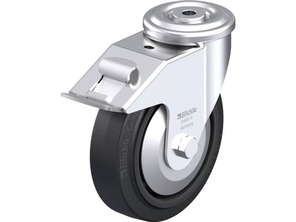 Blickle 916938 LER-POEV 160KA-FI-FA styrhjul i stål - hjuldiameter 160 mm - bärförmåga (max.) 300 kg - 1 st