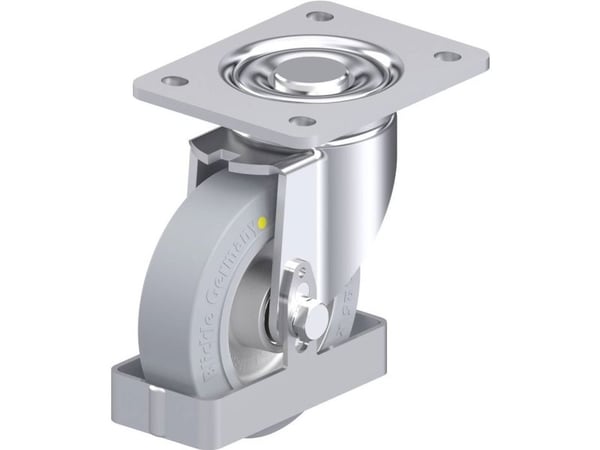 Blickle 938606 LH-ALEV 125K-3-SG-AS-FS styrehjul i stål, hjuldiameter 125 mm, bæreevne maks. 250 kg, 1 stk