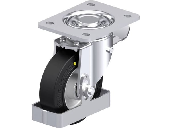 Blickle 938608 LH-ALEV 125K-3-ST-EL-FS Teräksinen kääntöpyörä Pyörän halkaisija: 125 mm Kantavuus (max.): 250 kg 1 kpl