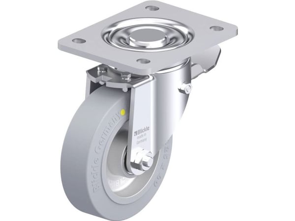 Blickle 918029 LH-ALEV 125K-3-ST-SG-AS styrehjul i stål, hjuldiameter 125 mm, bæreevne (maks.) 250 kg, 1 stk