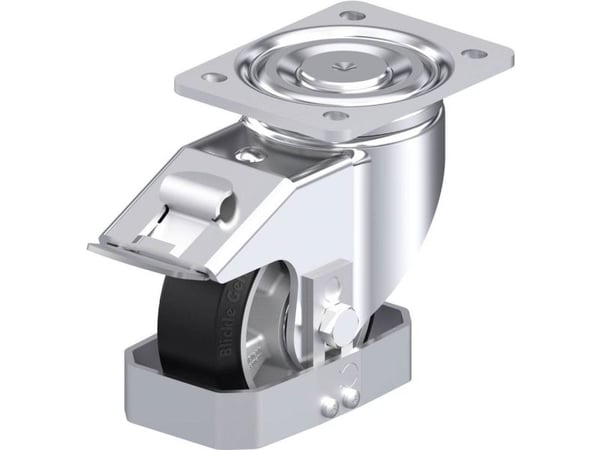Blickle 938614 LH-ALEV 127K-FI-FS styrhjul i stål, hjuldiameter 125 mm, bärförmåga max. 300 kg (1 st.)