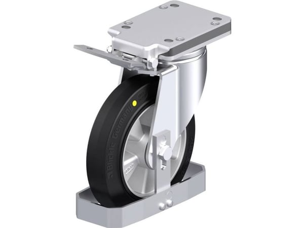 Blickle 938645 LH-ALEV 200K-IS-EL-FS styrhjul i stål, hjuldiameter 200 mm, bärförmåga (max) 500 kg, 1 st