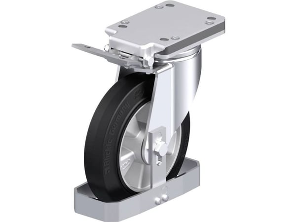 Blickle 938644 LH-ALEV 200K-IS-FS styrhjul i stål, hjuldiameter 200 mm, lastkapacitet (max) 500 kg (1 st)