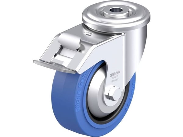 Blickle 744349 LER-POEV 100G-FI-SB-FA styrehjul i stål, hjuldiameter 100 mm, bæreevne maks. 150 kg (1 stk)