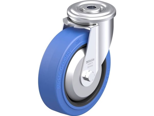Blickle 941881 LER-POEV 125KA-SB-FA styrhjul i stål, hjuldiameter 125 mm, bärförmåga (max) 150 kg, 1 st