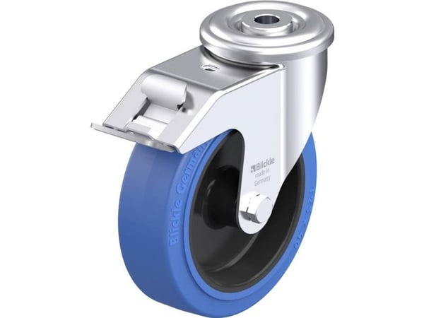 Blickle 941871 LER-POEV 125G-FI-SB styrehjul i stål, hjuldiameter 125 mm, bæreevne maks. 150 kg (1 stk)