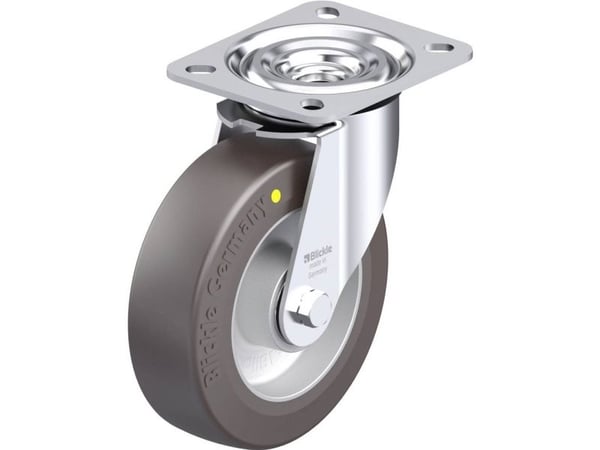 Blickle 887506 L-ALST 125K-AS Teräksinen kääntöpyörä Pyörän halkaisija: 125 mm Kantavuus (max.): 250 kg 1 kpl