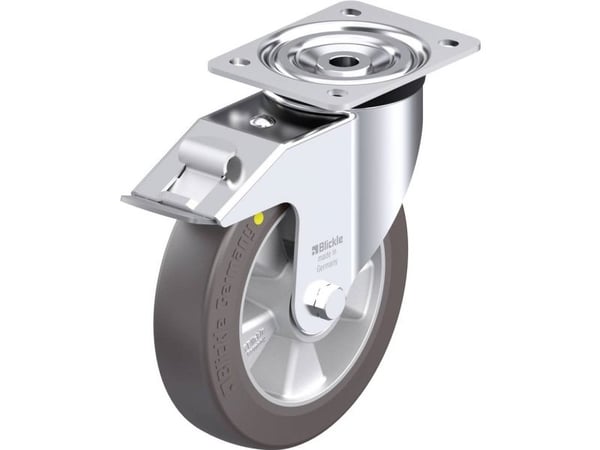 Blickle 857805 L-ALST 200K-FI-AS Teräksiset kääntyvät pyörät Pyörän halkaisija: 200 mm Kantavuus (max): 400 kg 1 kpl 1 kpl