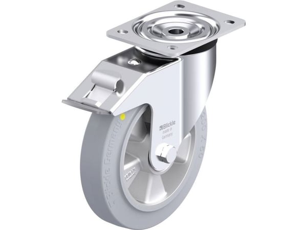 Blickle 913744 L-ALEV 200K-FI-SG-AS styrhjul i stål, hjuldiameter 200 mm, bärförmåga max 400 kg, 1 st