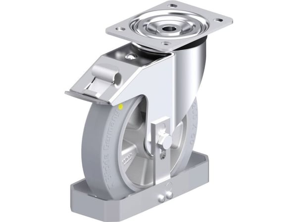 Blickle 938538 L-ALEV 200K-FI-SG-AS-FS styrehjul i stål, hjuldiameter 200 mm, maks lasteevne 400 kg, 1 stk