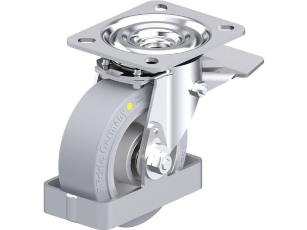 Blickle 938507 L-ALEV 100K-ST-SG-AS-FS Teräksinen kääntöpyörä Pyörän halkaisija: 100 mm Kantavuus (max.): 200 kg 1 kpl