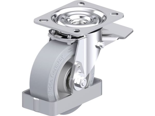 Blickle 938506 L-ALEV 100K-ST-SG-FS Teräksinen kääntöpyörä Pyörän halkaisija: 100 mm Kantavuus (max.): 200 kg 1 kpl