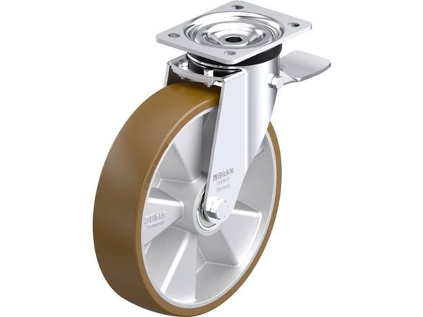 Blickle 917963 L-ALB 250K-3-ST Teräksinen kääntöpyörä Pyörän halkaisija: 250 mm Kantavuus (max.): 500 kg 1 kpl
