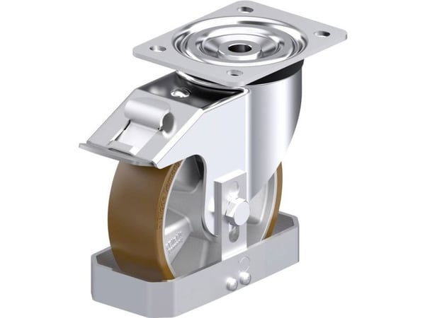 Blickle 928193 L-ALB 160K-FI-FS styrhjul i stål, hjuldiameter 160 mm, bärförmåga (max) 400 kg, 1 st