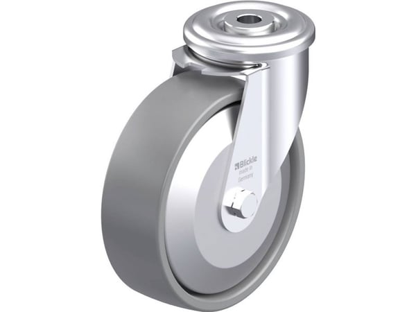 Blickle 887293 LER-PO 125KA-ELS-FA Teräksinen kääntöpyörä Pyörän halkaisija: 125 mm Kantavuus (max.): 150 kg 1 kpl