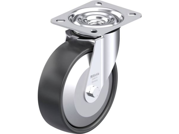 Blickle 435271 LE-PP 125R-FA styrhjul i stål, hjuldiameter 125 mm, bärförmåga (max) 150 kg, 1 st