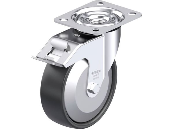 Blickle 732768 LE-PP 125G-FI-FA styrhjul i stål, hjuldiameter: 125 mm, bärförmåga (max): 150 kg, 1 st