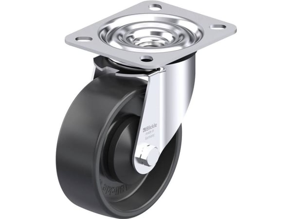 Blickle 953132 LE-PP 100KA Teräksinen kääntöpyörä Pyörän halkaisija: 100 mm Kantavuus (max.): 150 kg 1 kpl