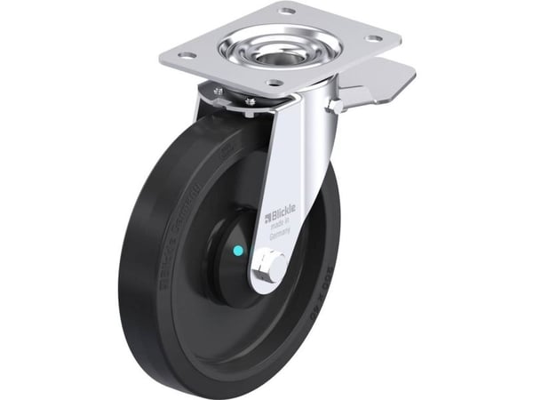 Blickle 850255 LE-POEV 201KAD-ST Teräksinen kääntöpyörä Pyörän halkaisija: 200 mm Kantavuus (max.): 300 kg 1 kpl