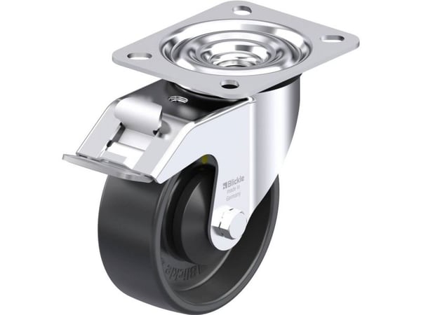Blickle 953155 LE-PP 100KA-FI-EL styrhjul i stål, hjuldiameter 100 mm, bärförmåga (max) 150 kg (1 st)