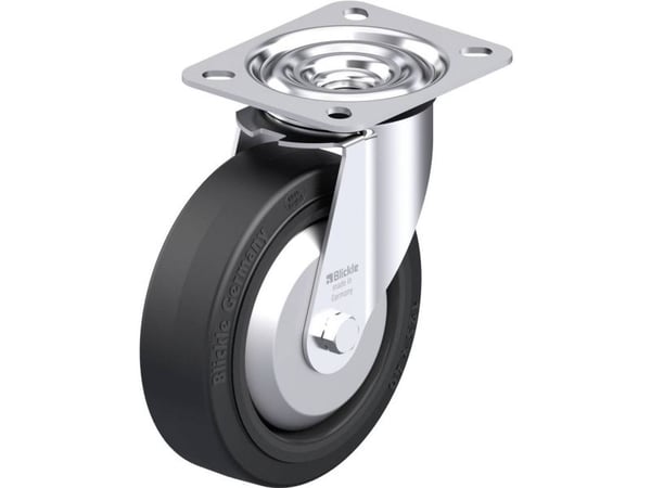 Blickle 850125 LE-POEV 125XR-FA Teräksinen kääntöpyörä Pyörän halkaisija: 125 mm Kantavuus (max.): 150 kg 1 kpl