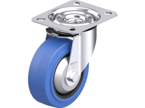 Blickle 850106 LE-POEV 100XR-SB-FA Ohjauspyörä terästä Pyörän halkaisija: 100 mm Kantavuus (max.): 150 kg 1 kpl