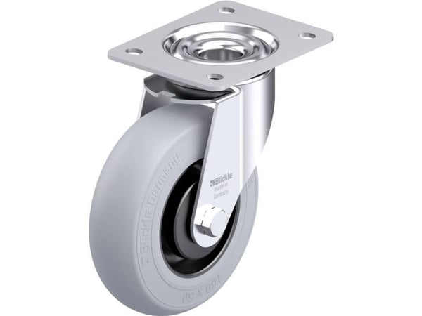 Blickle 936140 LE-POES 160KA-SG styrhjul i stål, hjuldiameter 160 mm, bärförmåga (max) 300 kg, 1 st