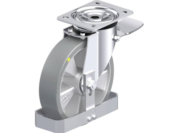 Blickle 896298 L-ALTH 200K-ST-AS-FS Teräksinen kääntöpyörä Pyörän halkaisija: 200 mm Kantavuus (max.): 400 kg 1 kpl