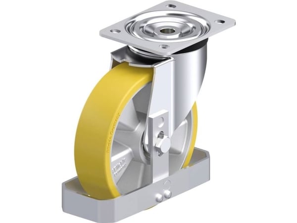 Blickle 871496 L-ALTH 180K-FS styrhjul i stål, hjuldiameter 180 mm, bärförmåga (max) 400 kg, 1 st