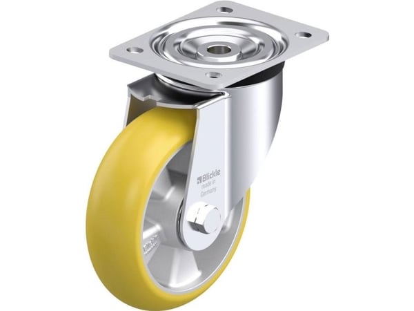 Blickle 845020 L-ALTH 160K-CO styrhjul i stål, hjuldiameter 160 mm, max bärförmåga 400 kg, 1 st