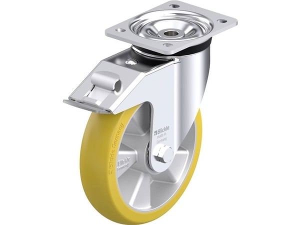 Blickle 880669 LK-ALTH 200K-FI-CO styrehjul i stål, hjuldiameter 200 mm, bæreevne maks. 600 kg, 1 stk