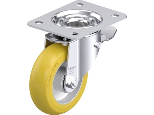 Blickle 931468 LK-ALTH 125K-3-ST-CO Teräksiset kääntyvät pyörät Pyörän halkaisija: 125 mm Kantavuus (max): 350 kg 1 kpl 1 kpl