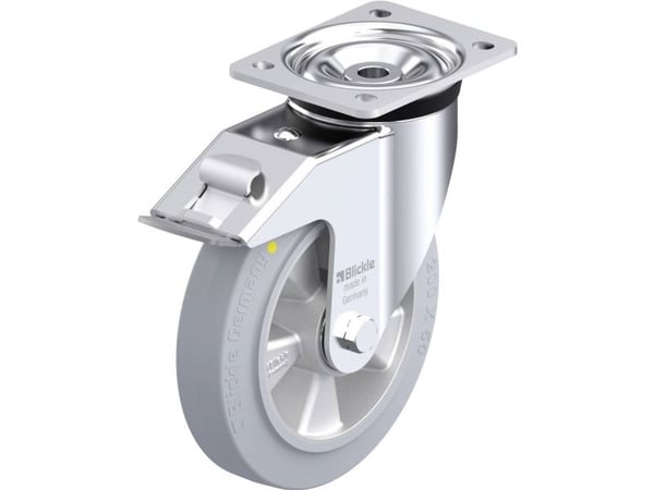 Blickle 936108 LK-ALEV 200K-FI-SG-AS Teräksinen kääntöpyörä Pyörän halkaisija: 200 mm Kantavuus (max.): 450 kg 1 kpl