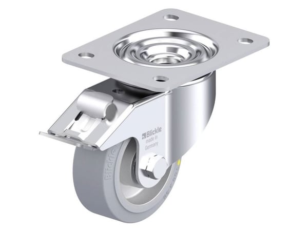 Blickle 936095 LK-ALEV 100K-3-FI-SG-AS Teräksinen kääntöpyörä Pyörän halkaisija: 100 mm Kantavuus (max.): 200 kg 1 kpl