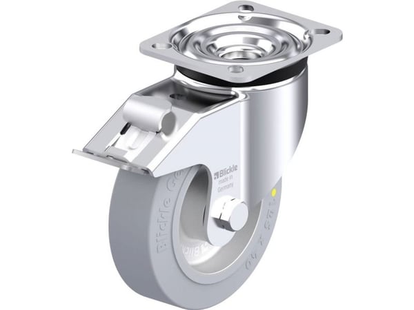 Blickle 933675 LK-ALEV 125K-1-FI-SG-AS styrhjul i stål, hjuldiameter 125 mm, bärförmåga (max.) 250 kg, 1 st