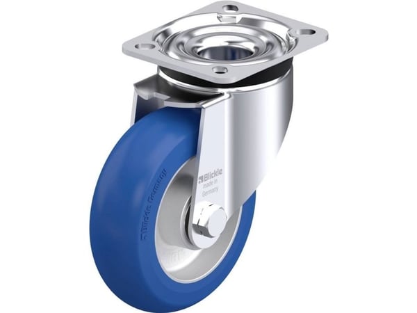 Blickle 879689 LK-ALBS 125K-1-CO Teräksinen kääntöpyörä Pyörän halkaisija: 125 mm Kantavuus (max.): 350 kg 1 kpl