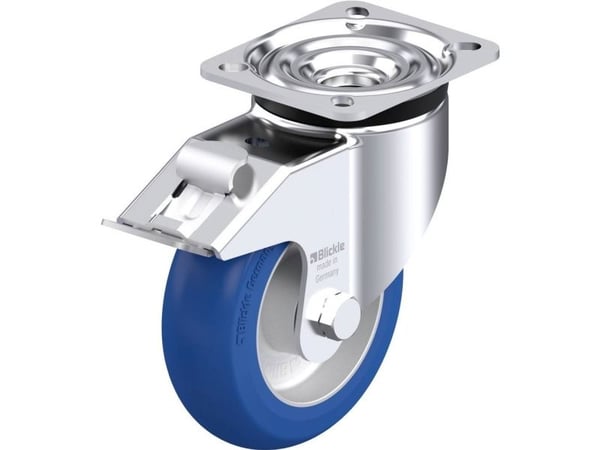 Blickle 887415 LK-ALBS 125K-1-FI-CO styrehjul i stål, hjuldiameter 125 mm, bæreevne maks. 350 kg