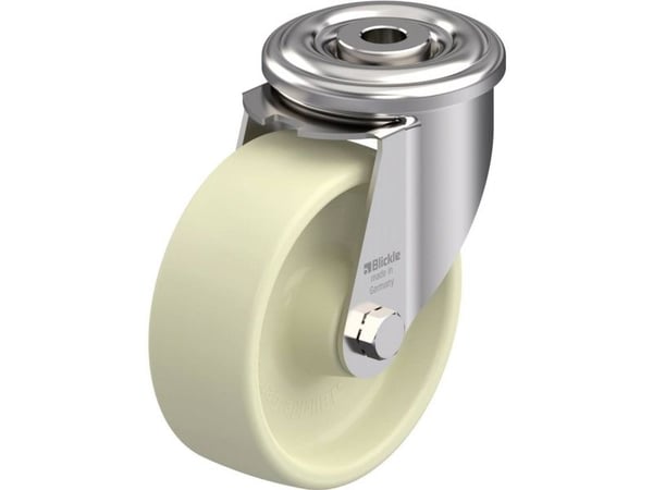 Blickle 940391 LIXR-POH 102G-OF styrehjul varmebestandig rustfritt stål hjuldiameter 100 mm, bæreevne (maks.) 150 kg