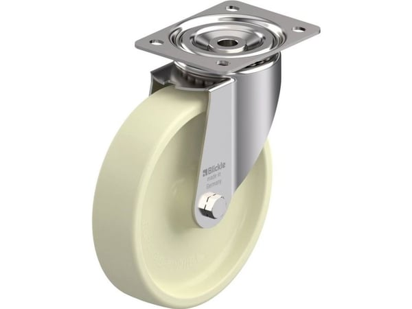 Blickle 940384 LIX-POH 200G styrhjul i rostfritt stål, hjuldiameter 200 mm, bärförmåga (max.) 350 kg, 1 st