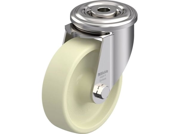 Blickle 880506 LIXR-POH 100G styrhjul i rostfritt stål, värmebeständigt (hjuldiameter 100 mm, bärförmåga max 150 kg) 1 st