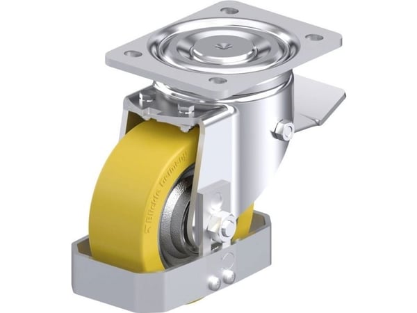 Blickle 918842 LH-SETH 125K-ST-FS styrehjul i stål, hjuldiameter 125 mm, bæreevne maks. 500 kg, 1 stk