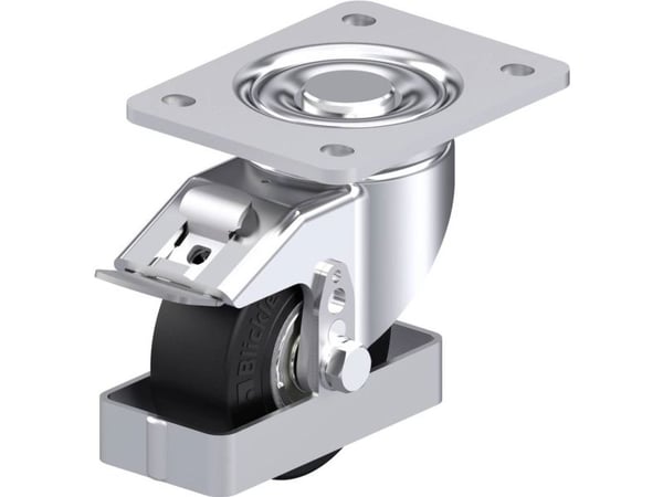 Blickle 920463 LH-SE 100K-3-FI-FS styrehjul i stål, hjuldiameter 100 mm, bæreevne (maks.) 270 kg – 1 stk