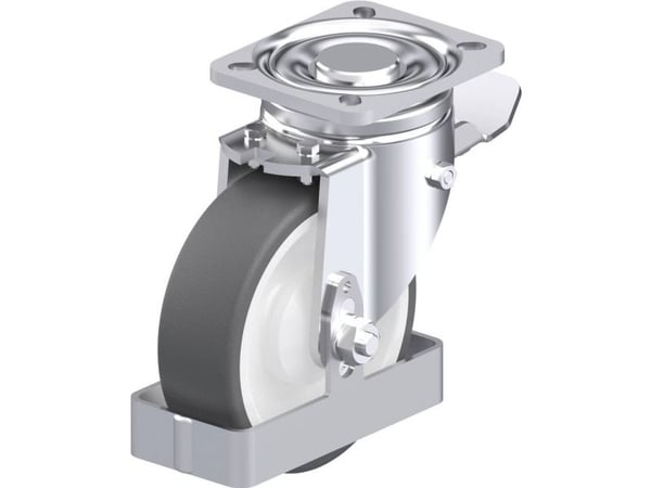 Blickle 932614 LH-POTH 125K-1-ST-FS Teräksinen kääntöpyörä Pyörän halkaisija: 125 mm Kantavuus (max.): 350 kg 1 kpl