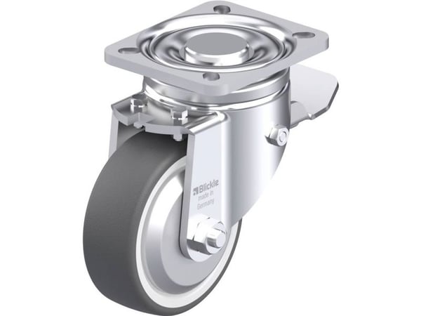 Blickle 750096 LH-POTH 100R-1-ST-FA styrehjul i stål, hjuldiameter 100 mm, bæreevne (maks.) 300 kg, 1 stk